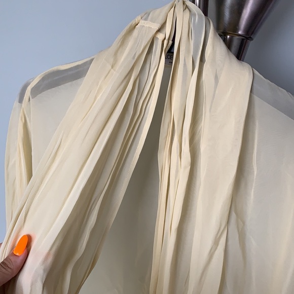 Dolce and Gabbana Yellow Chiffon Flowy Open Kimono - Picture 5 of 11